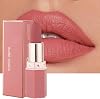 Matte Lipsticks for Women, Hydrating High Pigmented Smooth Lipsticks, Matte Velvet Non-Stick Cup Not Fade Long-Lasting 01# Honey peach, Pack of 1