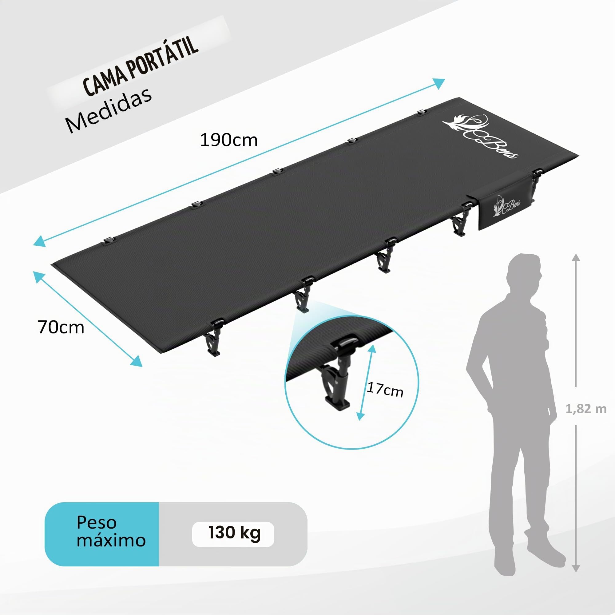 Cama Plegable Camping Ultraligera Portable - Tumbonas jardín Exterior - Hamaca Plegable Playa - Tumbona Plegable terraza - Tumbona Playa portátil
