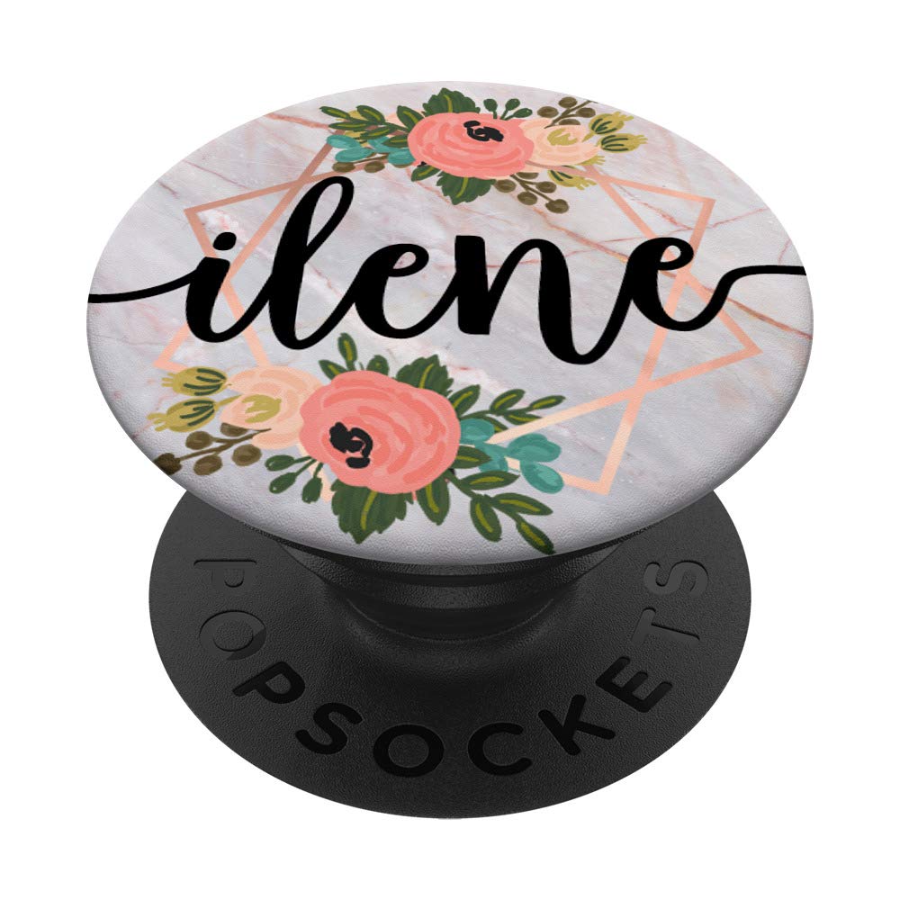 First Name Ilene & Rose Pink & Flowers PACH410