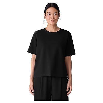 Eileen Fisher Lightweight Ponte Crew Neck T Shirts Women