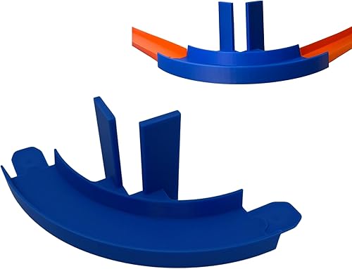 Riel de montaje en pared de esquina compatible con Hot Wheels Giro de 90 grados con adhesivo extraíble para montaje en pared Fabricado en Estados