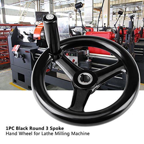 Hilitand Plastic Hand Wheel Black 3-Spoke With Revolving Handle For Milling Machine #TOP6