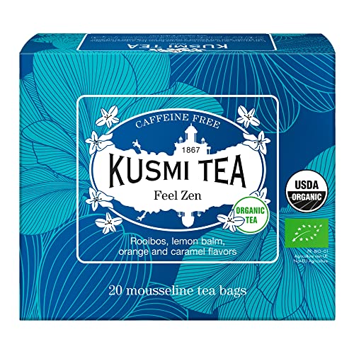 KUSMI TEA クスミティー フィール ゼン オーガニック 20ティーバッグ有機JAS認証 有機ハーブティー ルイボスティー