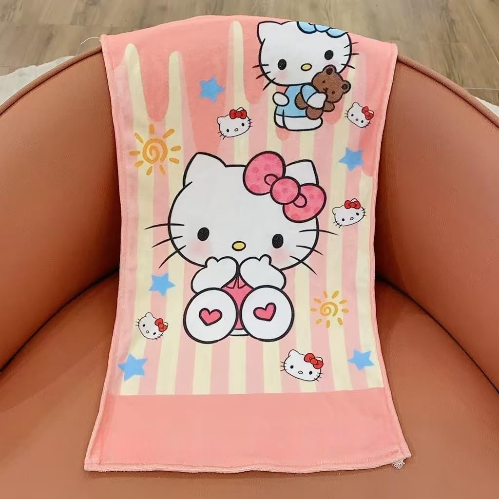 OMEIU Store 2PCS Children's Facial Towel, Kids Washcloth Towels, Cotton Kids Face Towels, Cute Kitty dog Hand Towel Set - Image 4