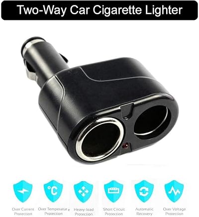 REALMAX Tocoginec?logo (2-en-1) 12 V DC Encendedor de Coche Doble Duplicador Adaptador, Negro/Separador Dual/Universal para tel?fono m?vil, GPS, iPod, y PDA REALMAX Tocoginec?logo (2-en-1) 12 V DC Encendedor de Coche Doble Duplicador Adaptador, Negro/Separador Dual/Universal para tel?fono m?vil, GPS, iPod, y PDA