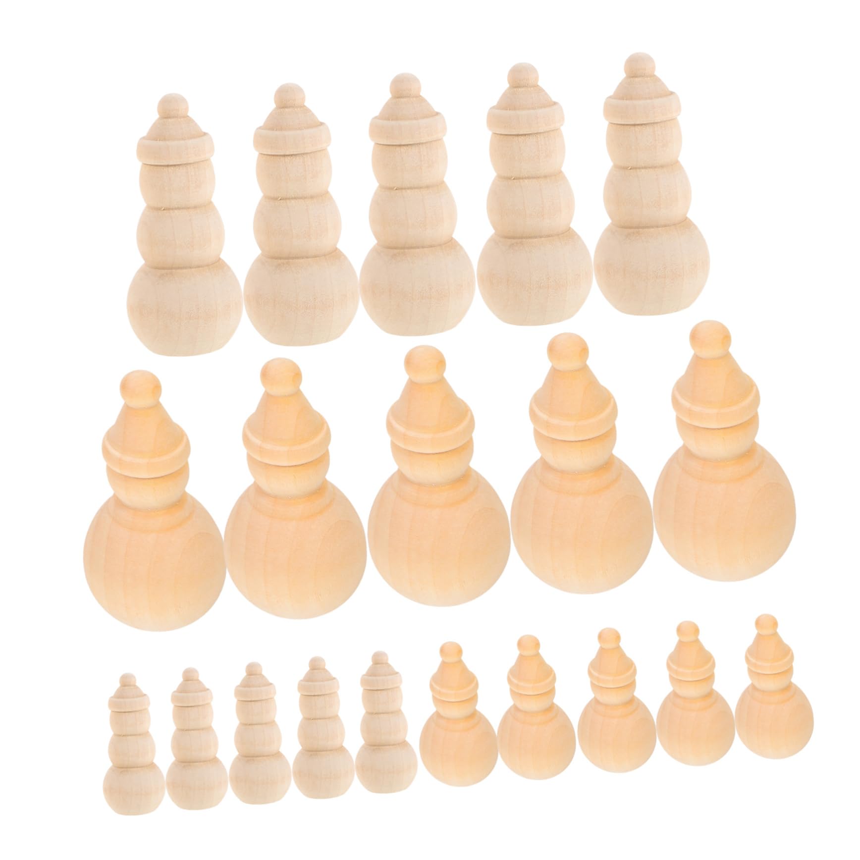 20piezas Adornos De Muñeco Madera Sin Terminar Miniatura Para Colgar Figuras De Muñeco Para Pintar y Manualidades Navideñas