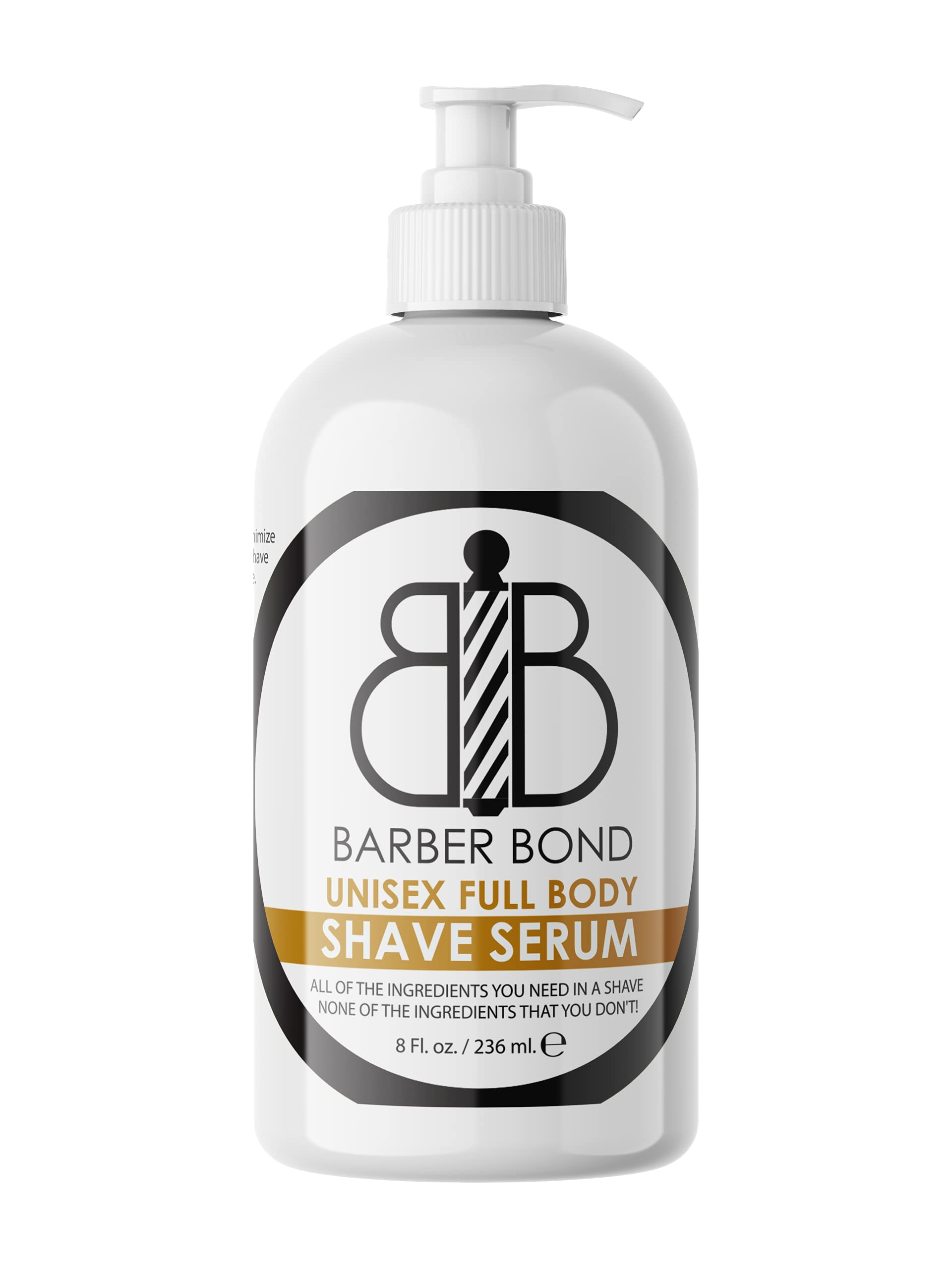 Barber Bond® Premium pełne serum do golenia ciała (236,8 g) przezroczysty żel do golenia dla mężczyzn i kobiet