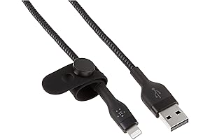 Belkin BOOST↑CHARGE Pro Flex Braided USB Type A to Lightning Cable (1M/3.3FT, 2-Pack)
