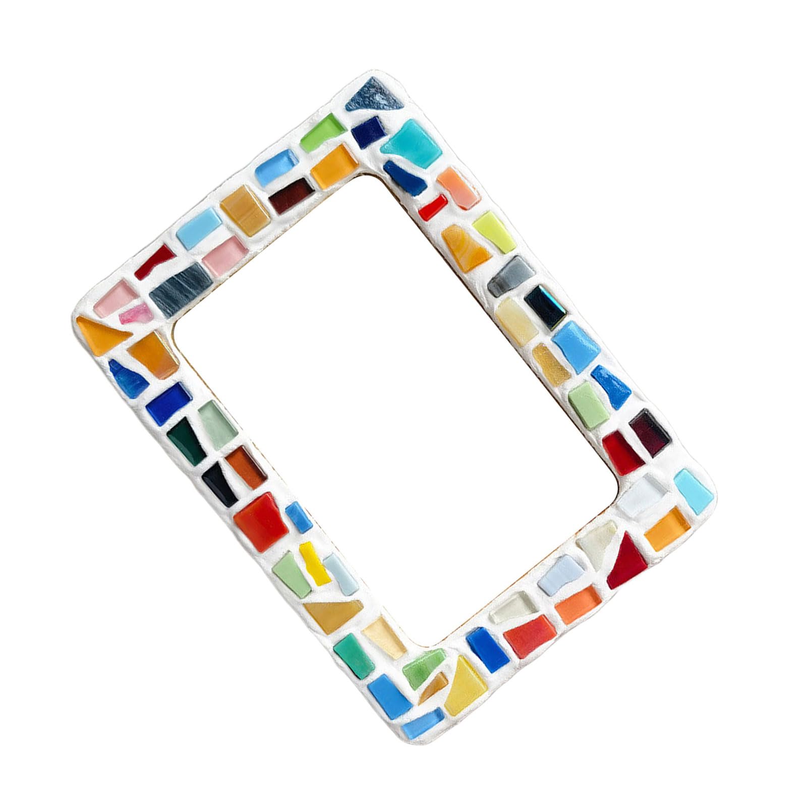 Kalttoy Wooden Frame Craft Supplies with Glass Tiles and Tool for Artistic Projects Tradition Photo Frame Set