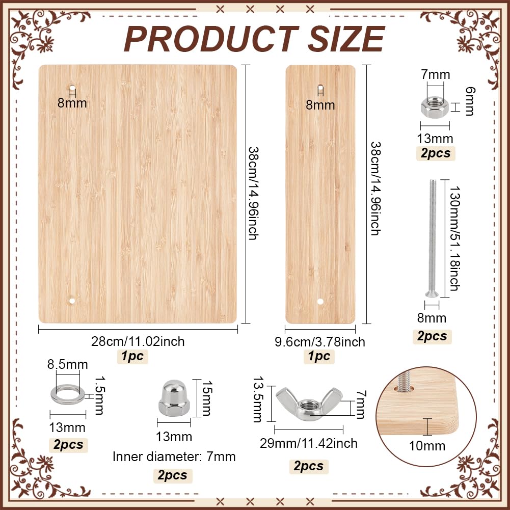 BENECREAT Pressa per Rilegatura di Libri Da 38 x 28 cm, Pressa per Libri In Legno Portatile per Forniture di Rilegatura, Casa, Scuola, Ufficio, rilegare libri fatti a mano