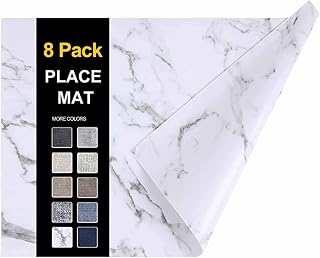 homing Faux Leather Heat Resistant Placemats 6 Packs