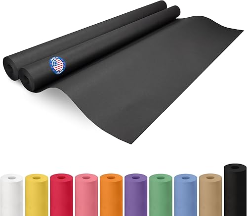 Miniatura 141 de IDL Packaging - Rollo de papel kraft rojo de 36 x 2160 pulgadas (180 pies), hecho en Estados Unidos, grosor 45 libras, arte, envoltura regalos