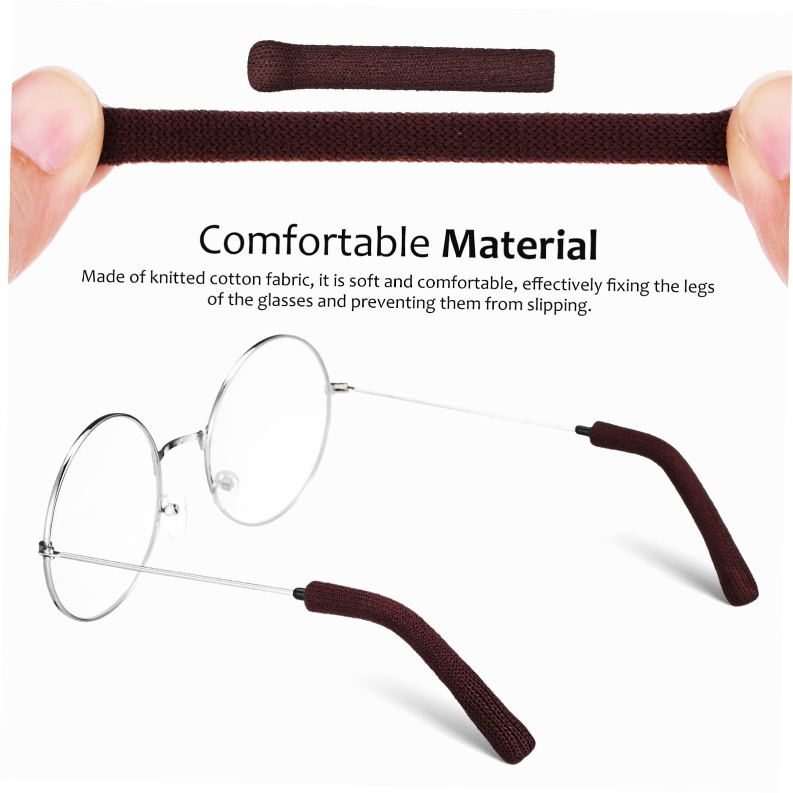 12paare Brillen Ohrpolster Rutschfeste Atmungsaktive Eyeglass Temple Grips Aus Weichem Gestricktem Material Für Sicheren Halt Von Sonnenbrillen Und Lesebrillen