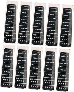 VICASKY 30piezas Pegatinas De Escala Para Violín De Guía De Dedos Para Principiantes Indicadores De Diapasón Color Negro Fácil De Usar Para Estudiantes