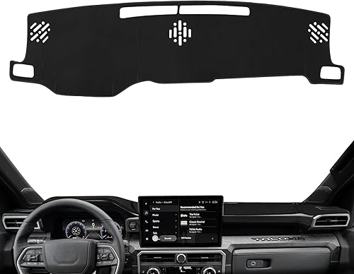 Miniatura 25 de Alfombrilla para tablero a medida para Toyota Tacoma 2005-2015, cubierta para salpicadero, tapete antideslizante, protector, protector solar, sin