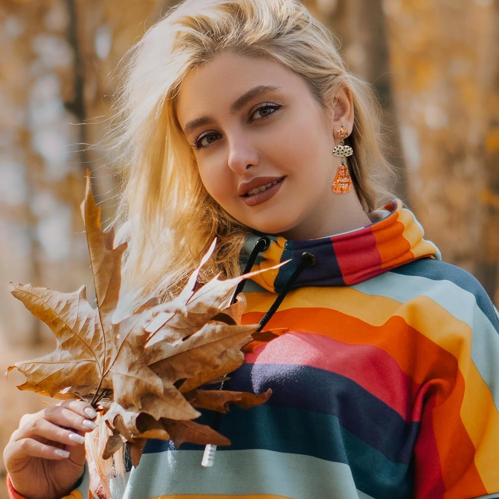 Madison Tyler Thanksgiving Earrings for Women | Pumpkin Pie Cake Turkey Bonfire Earrings | Cute Statement Earrings for Women | Holiday Fall Earrings Dangling Jewelry - Image 2