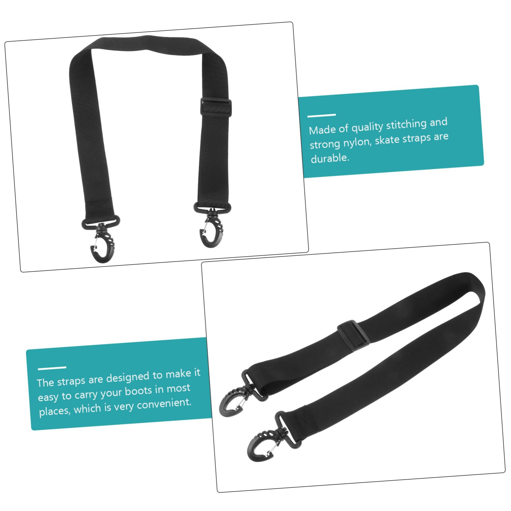 KOMBIUDA Ski Boot Holder Straps Snowboard Boot Strap Ice Skates Carrier Easy to Carry