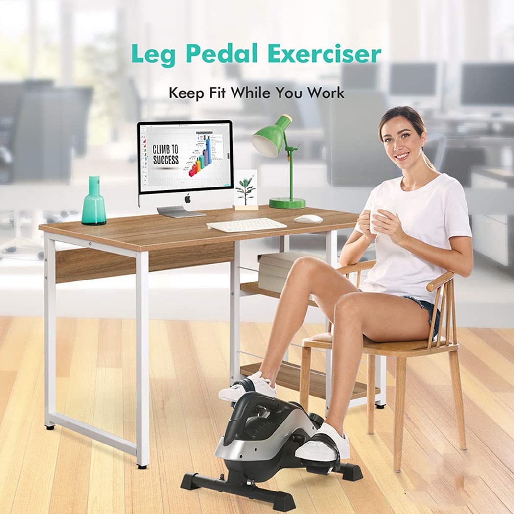 Mini rower treningowy, steppery fitness Wyświetlacz LCD Podwójny pedał 8 poziomów Magnetyczny trener oporności Przenośny sprzęt treningowy do nóg