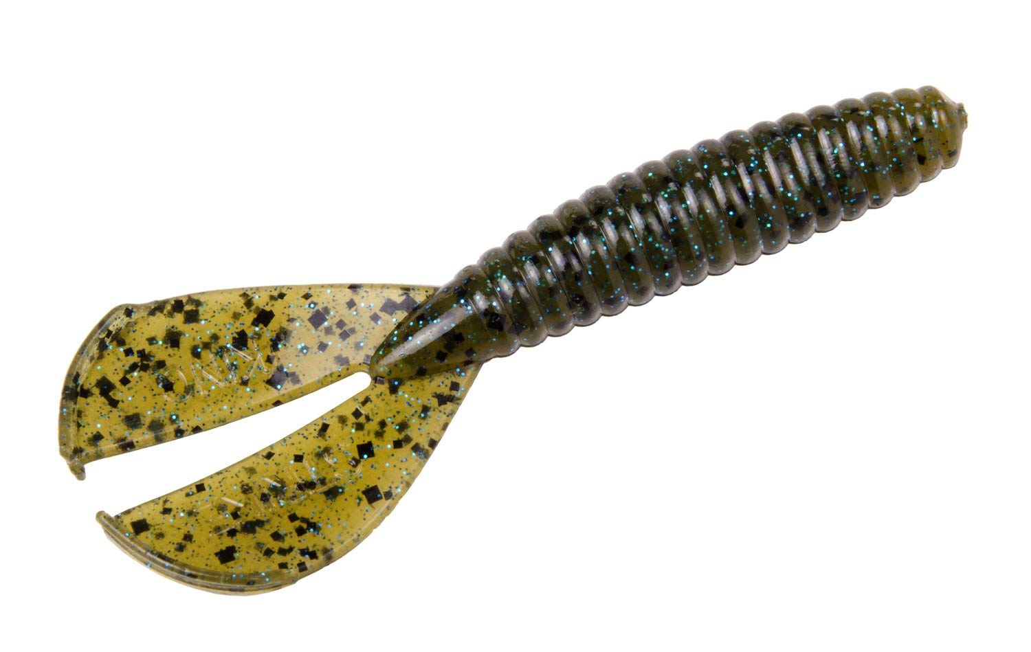 Strike King Rage Menace Grub Fishing Lure, Soft Plastic Double Tail Grub, Crazy Tail Action, 3 1/2-Inches