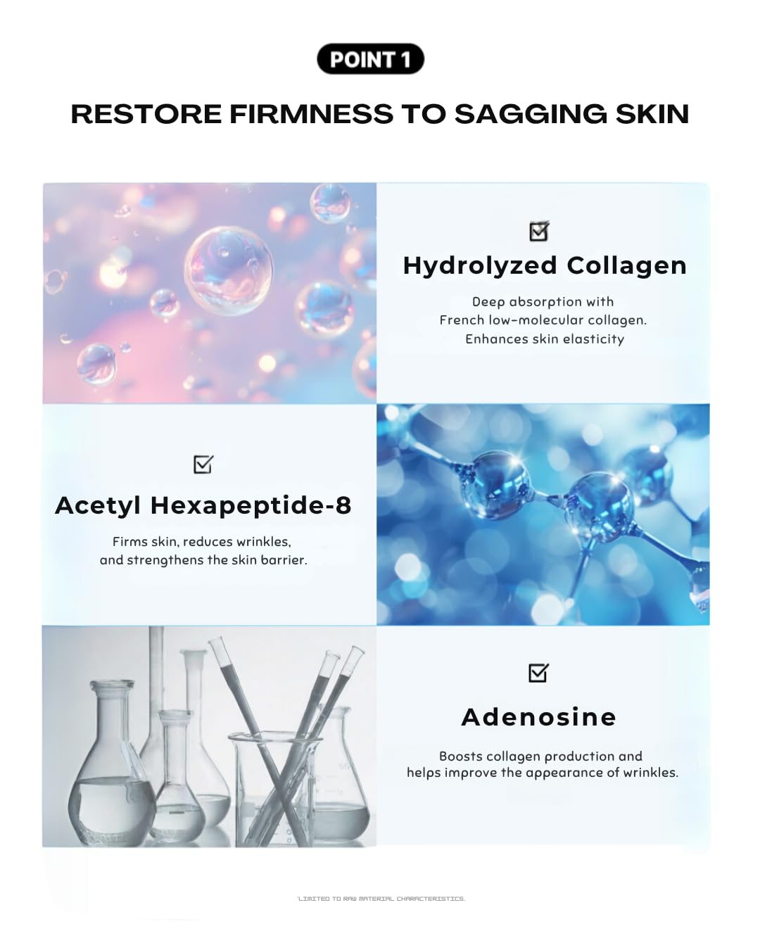 In Your Heart Collagen Lifting Ampoule 1.69 fl oz Anti-Aging Serum with French Hydrolyzed Collagen, Acetyl Hexapeptide-8, Adenosine, and Hyaluronic Acid for Skin Firming and Deep Hydration