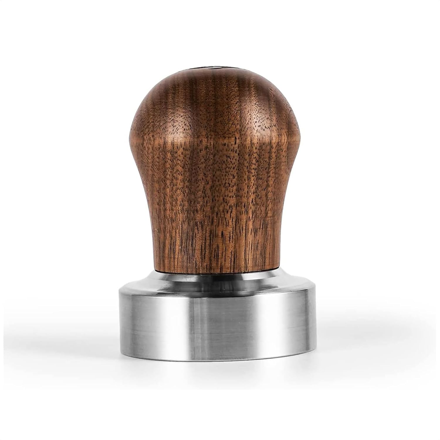 53.3mm Espresso Tamper | Fits 54mm Breville Barista Espresso Portafilter | Thickening Base Walnut Handle Tamper Tools for Espresso Machine | Espresso Machine Accessories