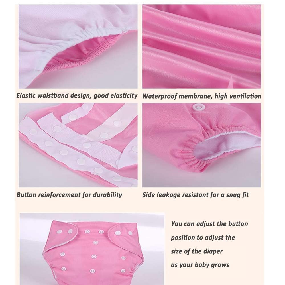 Couches lavables réutilisables pour bébé 24 mois lot de 7