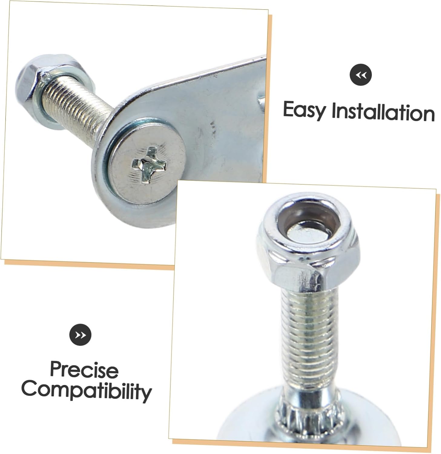 DECHOUS Roller Skate Plate Hardware Set with Shock Absorber Double Row Metal Frame 25mm for Inline and Quad Skate Maintenance and Rebuild, 4pcs Kit for Professional Skating
