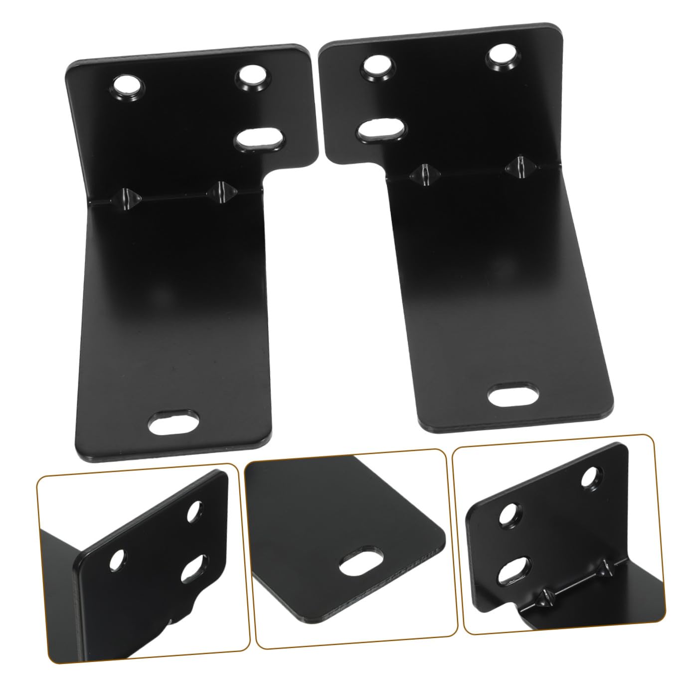 Gatuida Supporto da Parete per Soundbar in Metallo Nero, Stabile