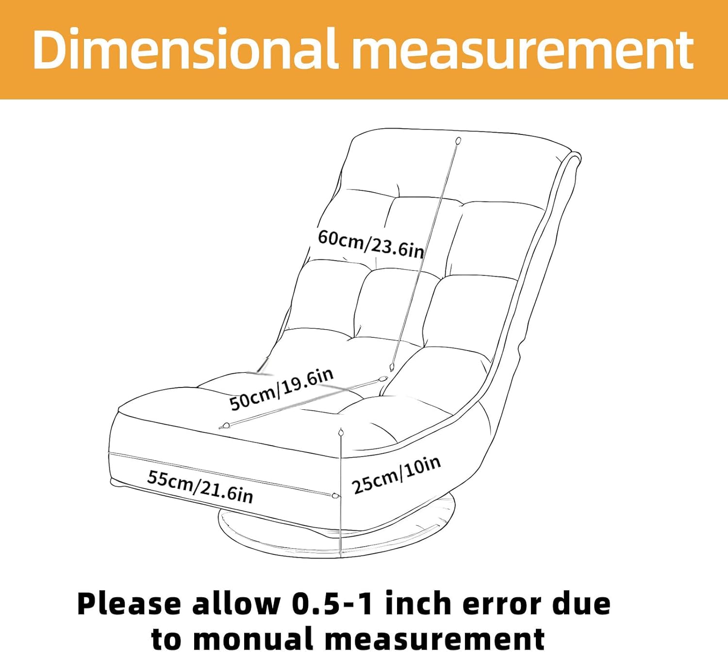 Stretch Swivel Floor Gaming Chair Slipcover - Printed Reclining Folding Protective Lounge Rocker Seat Cover,2 Pack,05