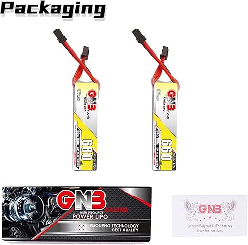 Miniatura 5 de GAONENG 2 unids GNB 4S Batería 15.2V HV 660mAh 650mAh 90C LiPo Batería XT30 Conector para Beta85X CineBee Airplane Drones sin escobillas Mini Micro