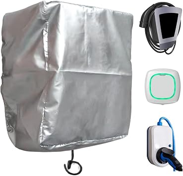 Charger Cover Waterproof Ev Charger Station Cover, Electric Vehicle Rain Dust Charging Station Cover Rain Sun UV Snow Protections Cover for Most Electric Car Outdoor Charger Station