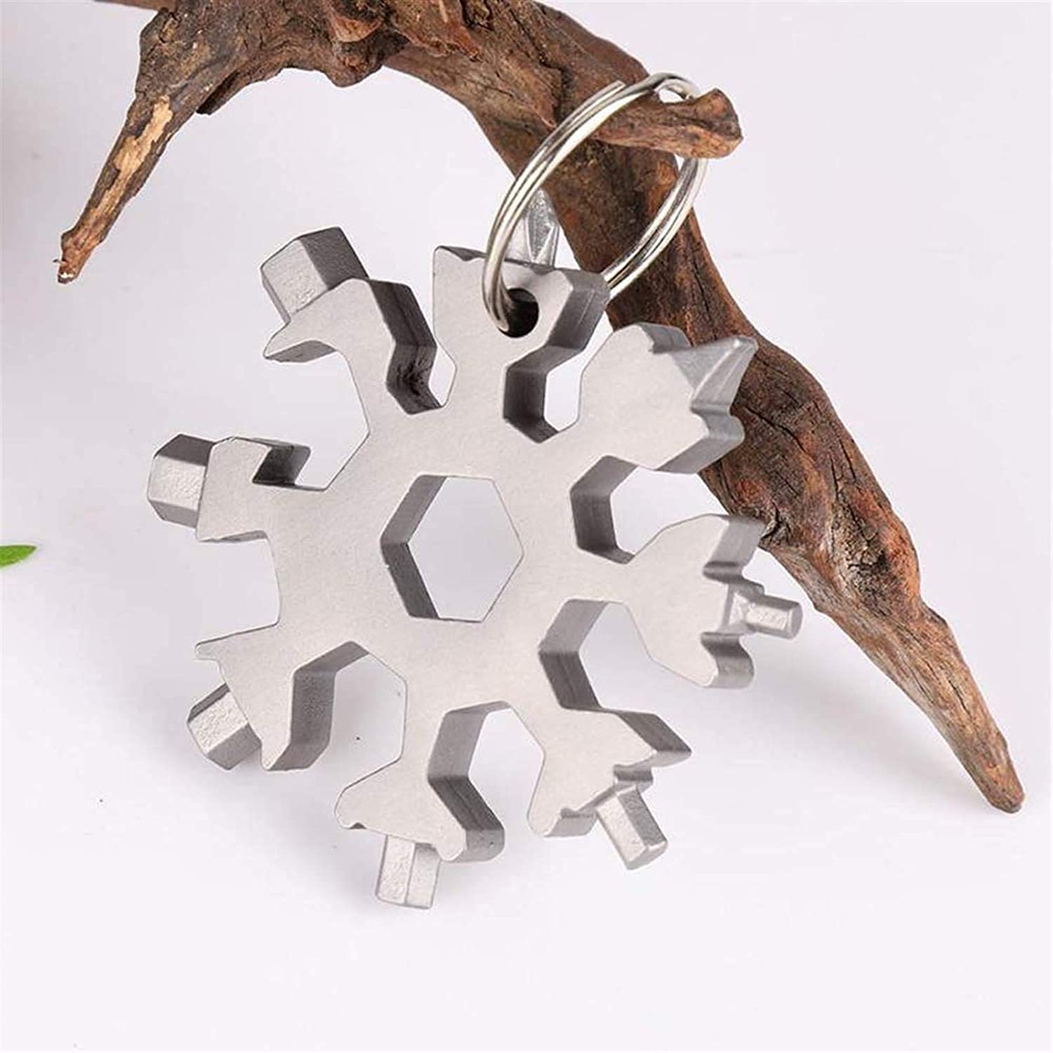 Grofilo 18 in 1 Stainless Steel Snowflake Multi Tool Men and Women Novelty Idea Gift Stainless Gadgets Excellent Stocking Filler for Outdoor, Travel, Camping-image-14