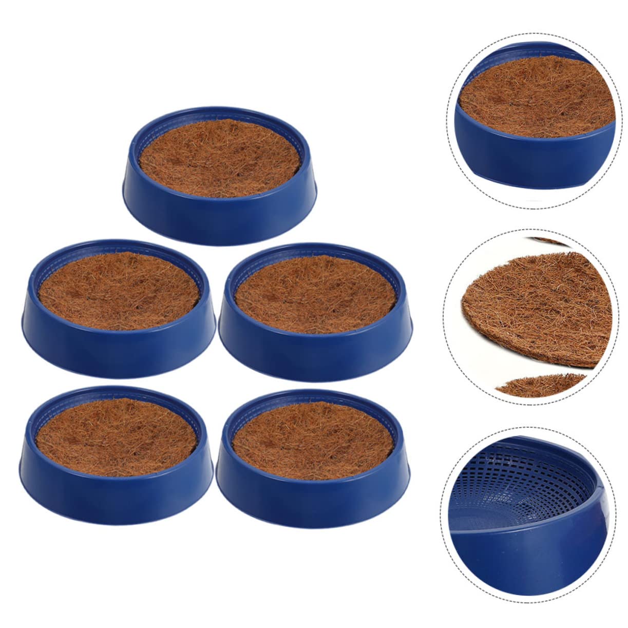 Hohopeti Nido per Piccioni Riutilizzabile in Plastico Blu, Resistente all'Usura e Non Facile da Danneggiare, Comodo Accessorio per Uccelli per Davanzale e Matrimonio