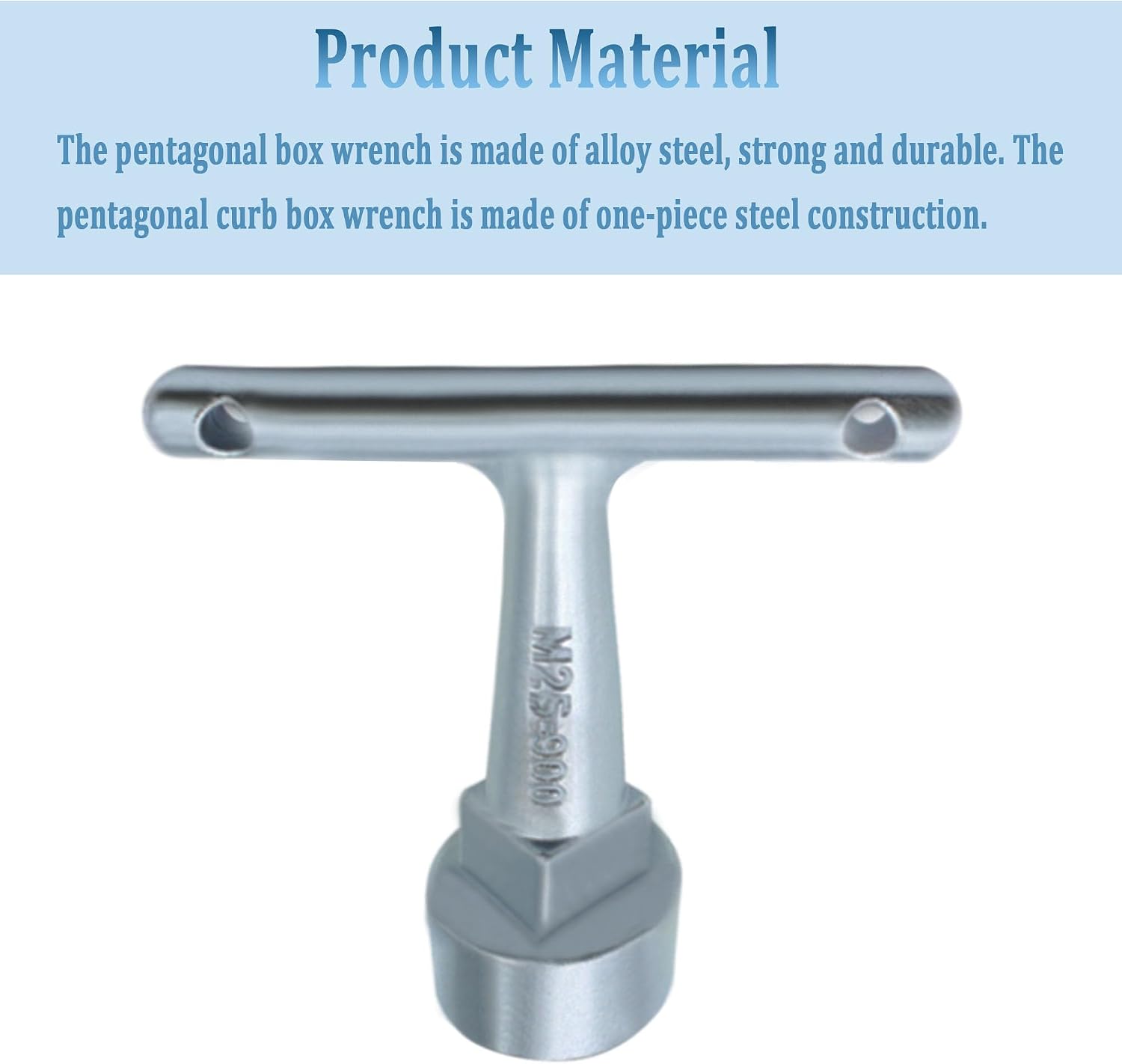 Folde Water Meter Wrench & Curb Stop Wrench For Pentagon Curb Boxes, Water Meter Cover Key