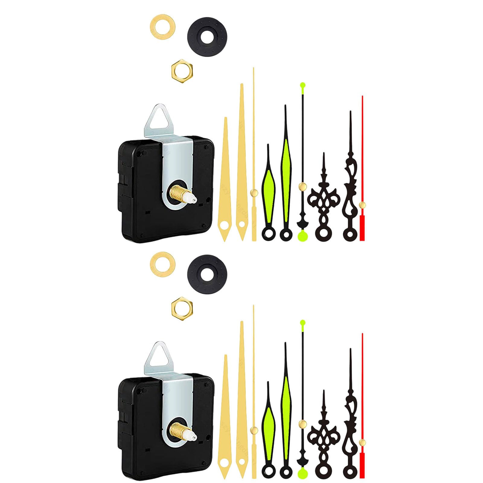 HDOYTXXM 1 / 2Pcs Quartzs Diys Wall Clock Movement Mechanism Battery Operated Silents Clocks Kits Repair Parts Replacement Clock Repair Parts Motor