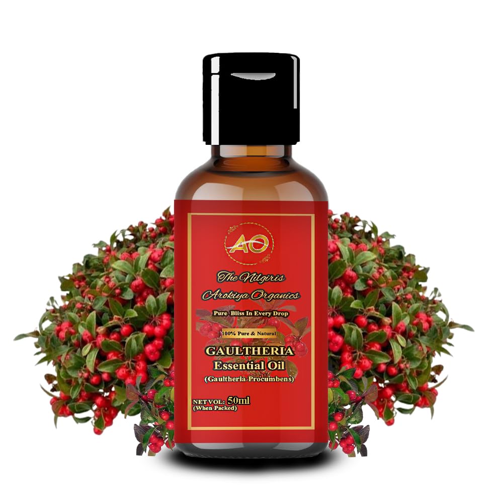 THE NILGIRIS AROKIYA ORGANICS Gaultheria Oil 50 ML (JOINT PAIN OIL) Winter Green Oil, Aromatheraphy,Respiration comfort,100% Pure, Wintergreen Oil 50Ml, Natural & Farm Fresh Gaultheria For Headache, Body & Muscle & Joint Pain Ayurveda Pain Calm Oil | (B0D87TMNB5) Amazon Price History, Amazon Price Tracker