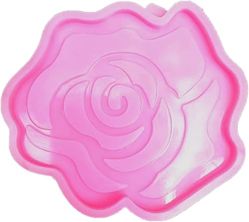 Molde de resina con forma de flor de rosa, molde de fundición epoxi para resina epoxi, fabricación de joyas