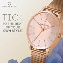Carlington Stainless Steel Analog Dial Women Watches Mesh Strap- CT2004 gallery image