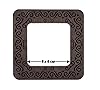 Small Hoop with Magnetic Holders from Plywood for Embroidery and Cross Stitching, MP-007 Size(2.6x2.6 in) (Dark) #2