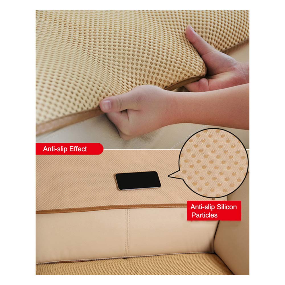 Rutschfestes Sofa-/Couchschoner-Set, verschiedene Größen, Schonbezüge für Sektionalsofas, Sofa-Armlehnenschoner, Leder, Schwarz, 30 x 60 cm, 2 Stück