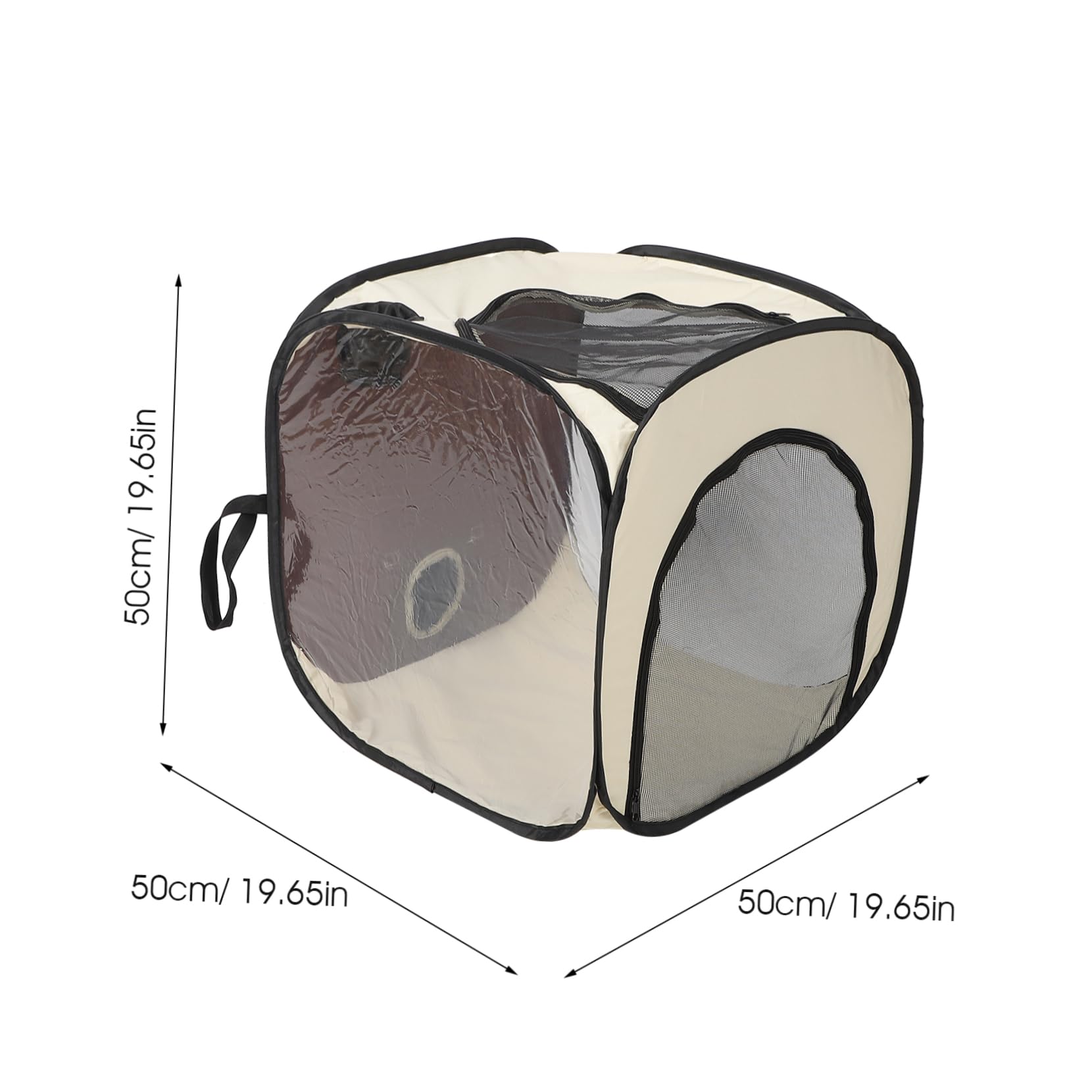 COLLBATH Sèche-Poils pour Animaux De Compagnie Boîte Portable pour Éliminer Les Nœuds Les Poils De Chat Séchage Rapide Confortable Sûr pour La Maison Les Voyages