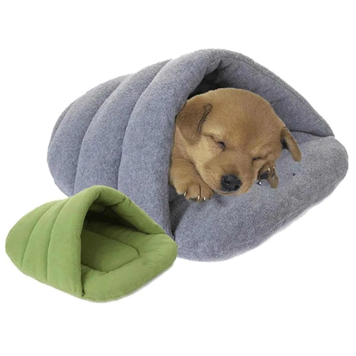 Lettopercriceto, Lettodicriceto, LettodiCricetoCasa, Lettodiporcellino d'India, LettoPerPorcellino d'India, CricetoLettoGrotta, adatto per conigli nani, piccole tane di peluche (Grigio)