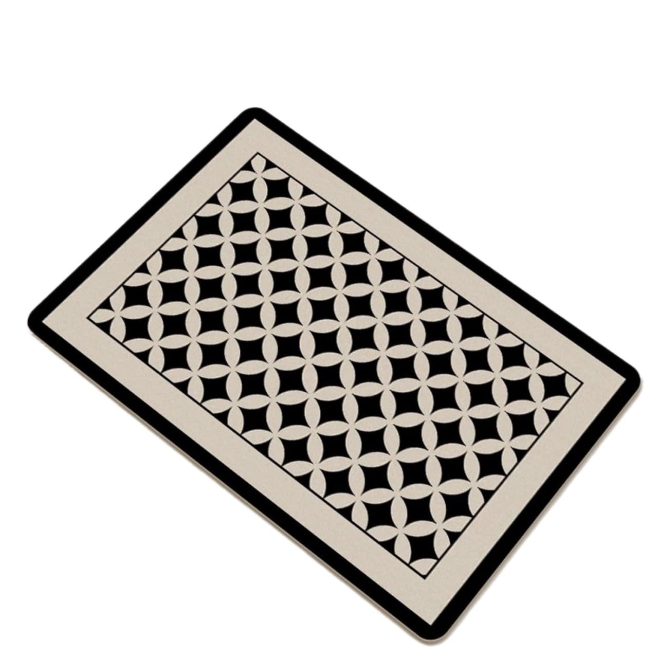 Tapis de séchage de cuisine géométrique 20x30cm pour vaisselle et verres