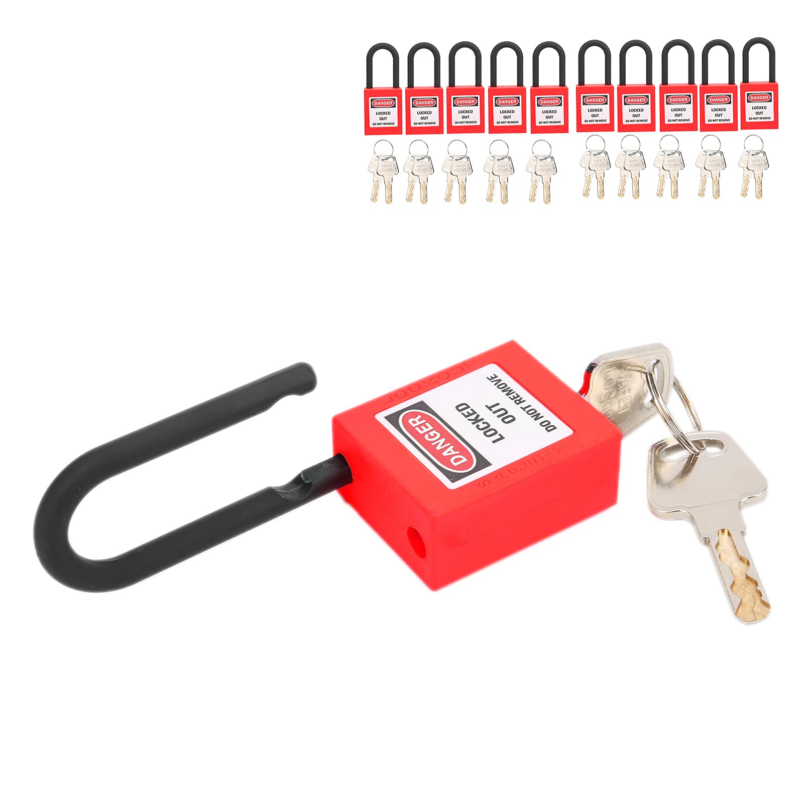 10 ensembles de verrous de verrouillage de 38 mm pour les usines (Red)