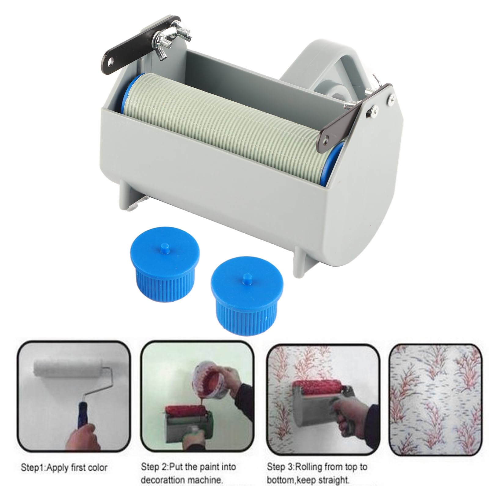 Máquina de Pintura para Decoración de Paredes del Hogar, Bricolaje, con Cepillos Giratorios, Gran Herramienta para Pintar Paredes