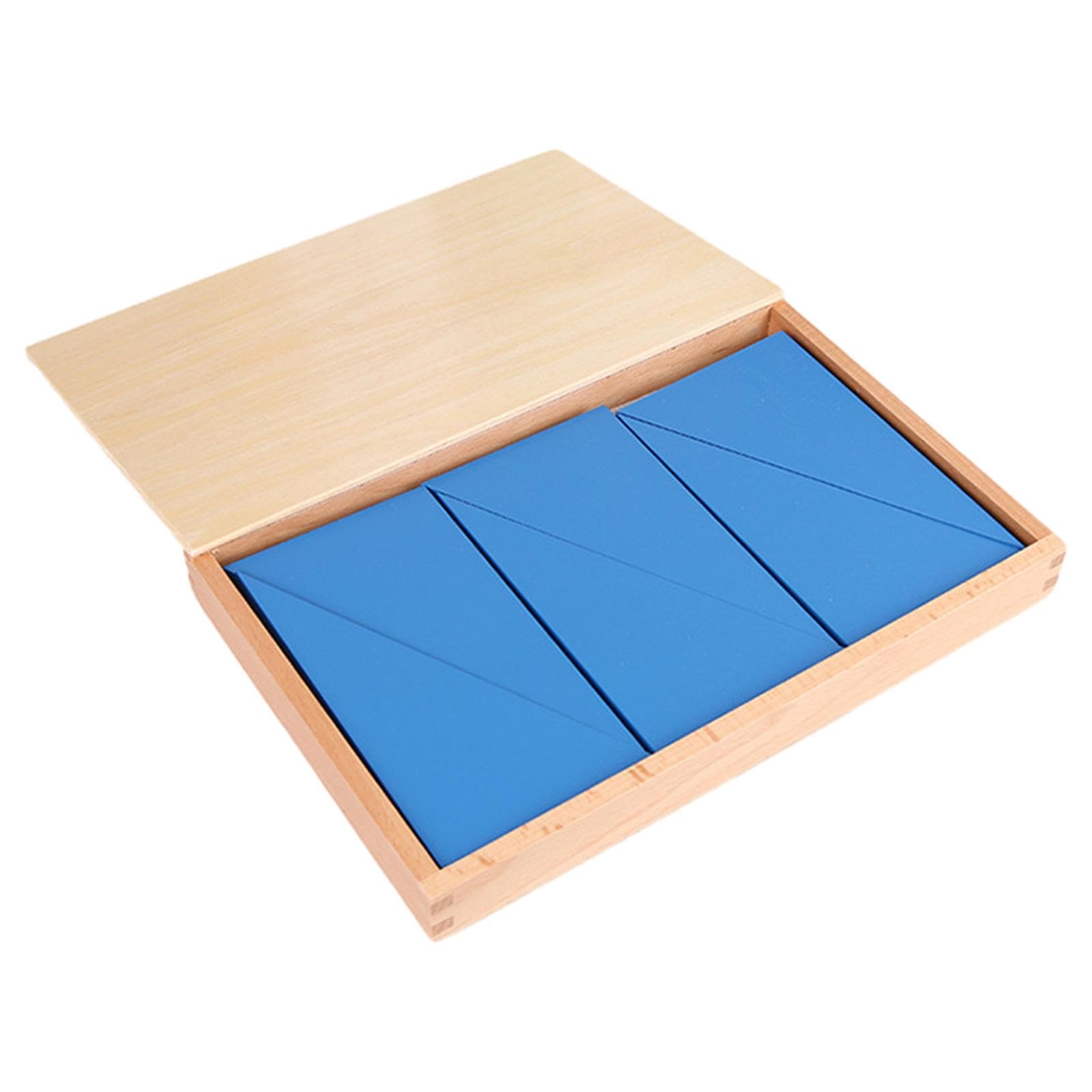 Dreieckspuzzle, Geometrische Blöcke, Offenes Spiel, Holz, Gemustert