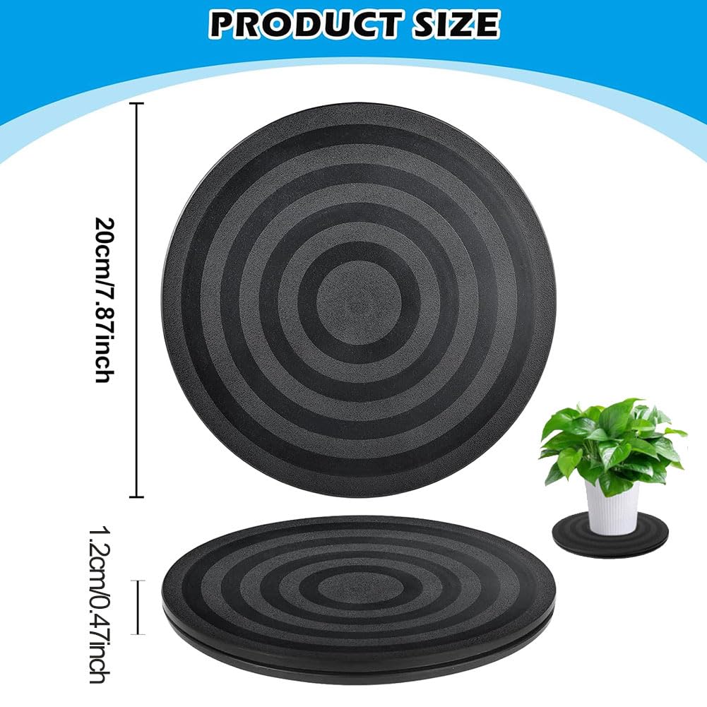 Supporto Girevole Lazy Susan Heavy Duty – Piattaforma Rotante In Lamiera Zincata, 8-20 Cm, Per TV E Monitor