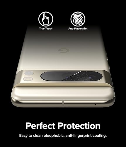 Miniatura 6 de Ringke Protector de lente de cámara [protección multicapa] compatible con Google Pixel 8 Pro, cubierta de vidrio templado, paquete de 3
