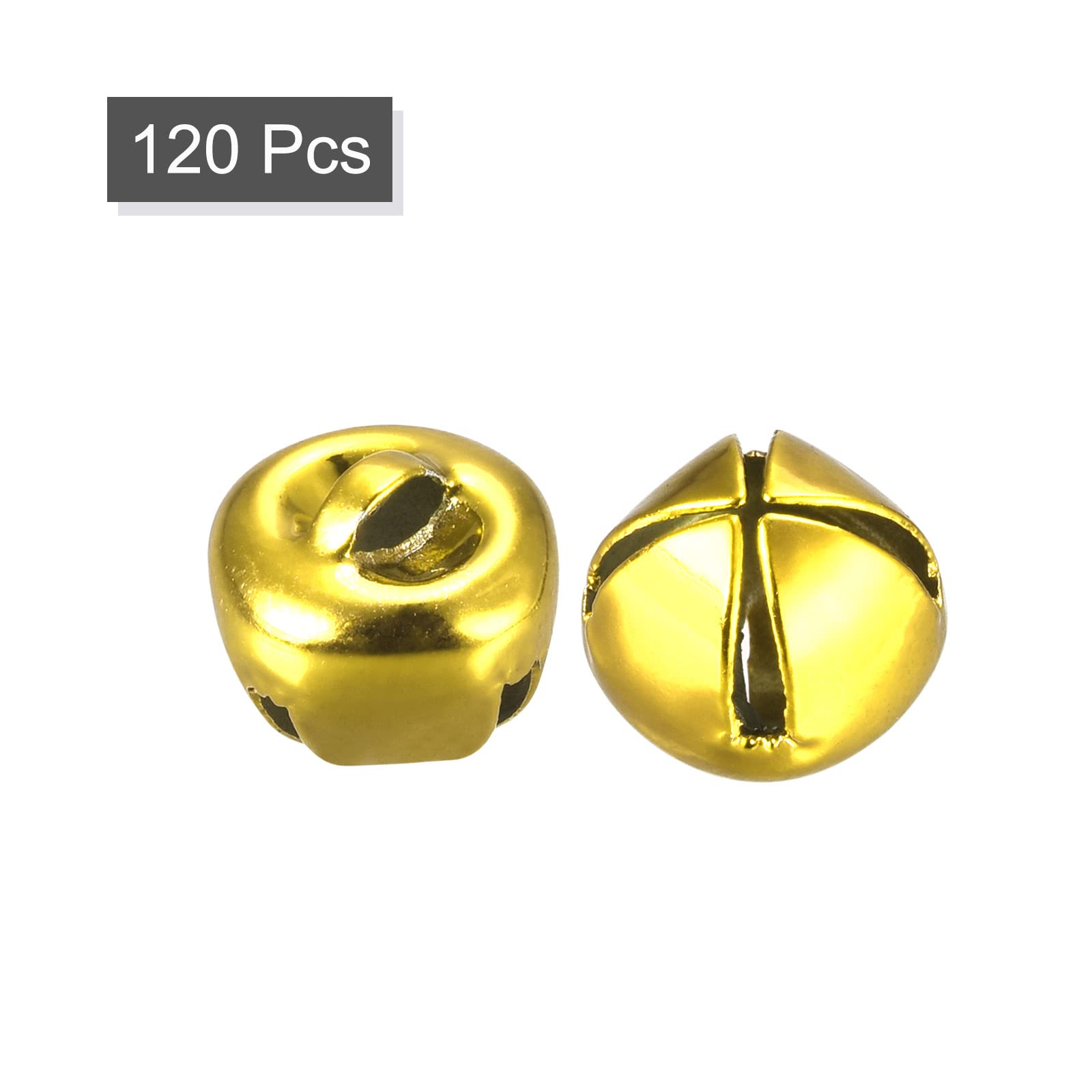 Sourcing Map Jingle Bells, 10 Mm, 120 Piccole Campane Per Artigianato