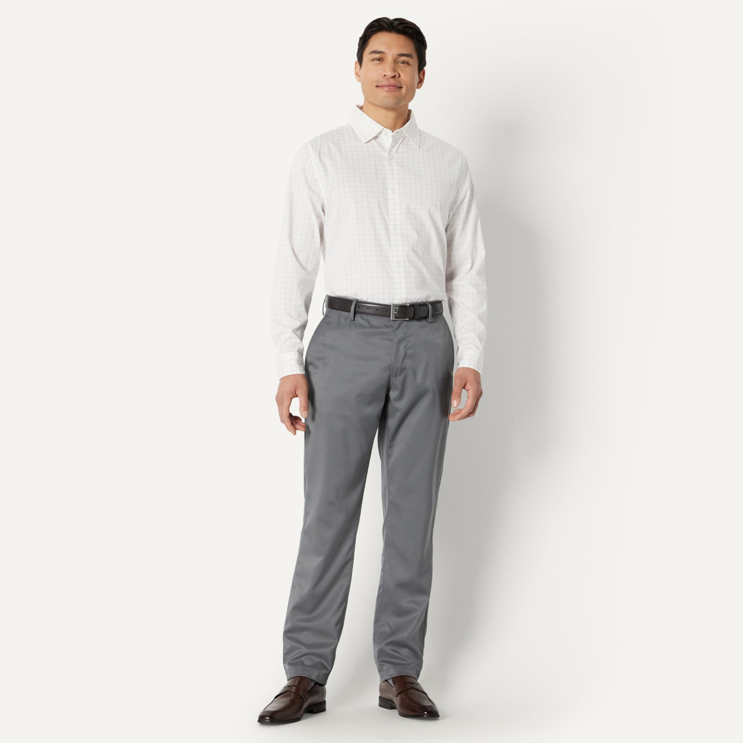 Amazon Essentials Mocassini Penny con Punta Squadrata e Cucitura Frontale Uomo